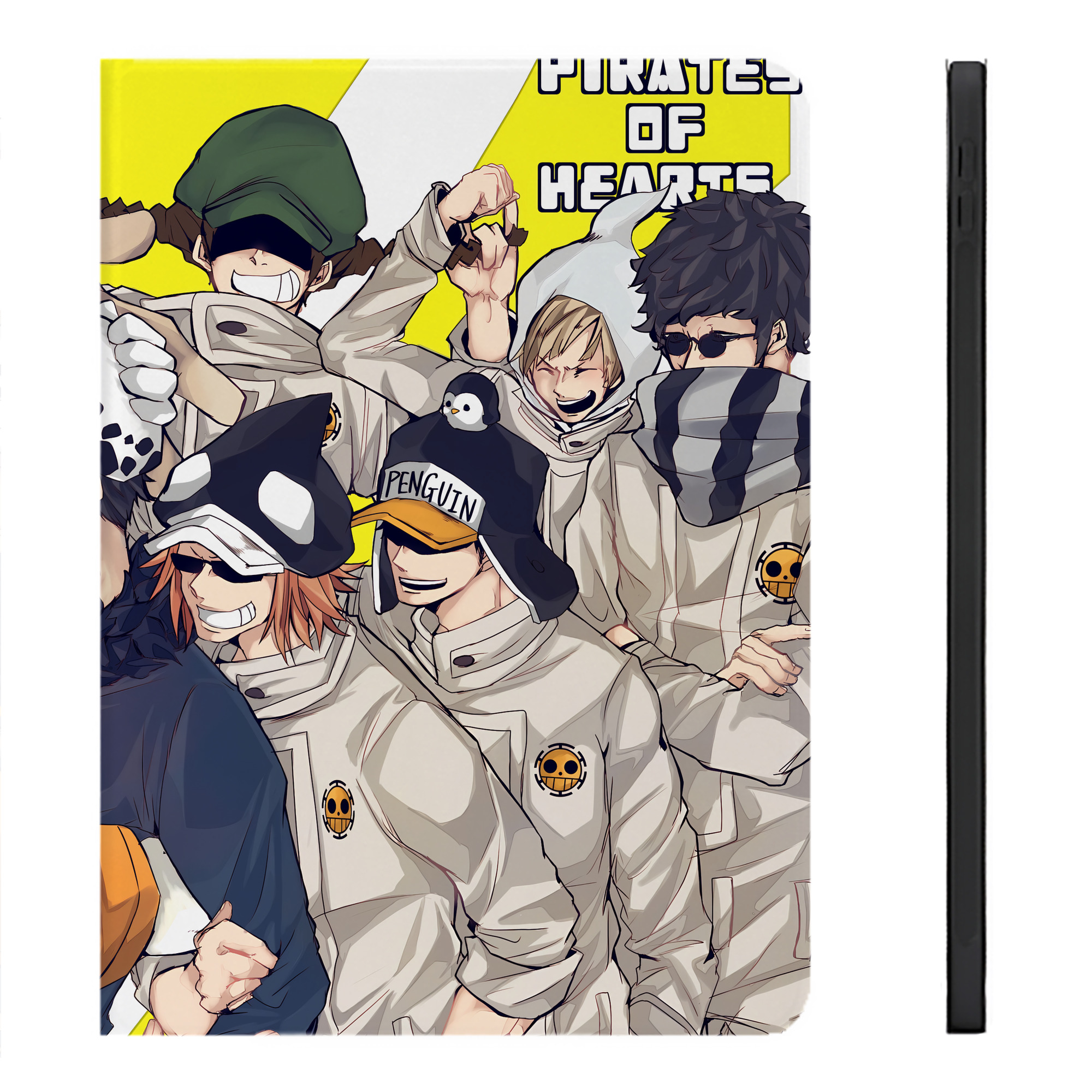 （画像用） ワンピース ONE PIECE IPadケース ペンホルダー付き ブックスタイルデザイン
